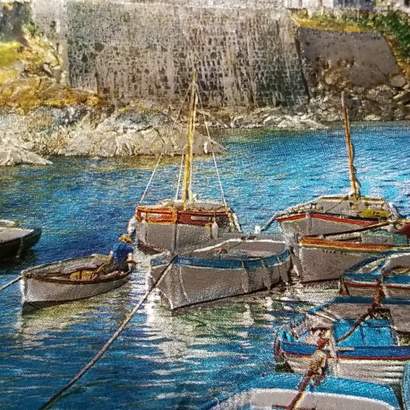 VTG Dufex Foil Art Print England Framed - Picture 2 of 7